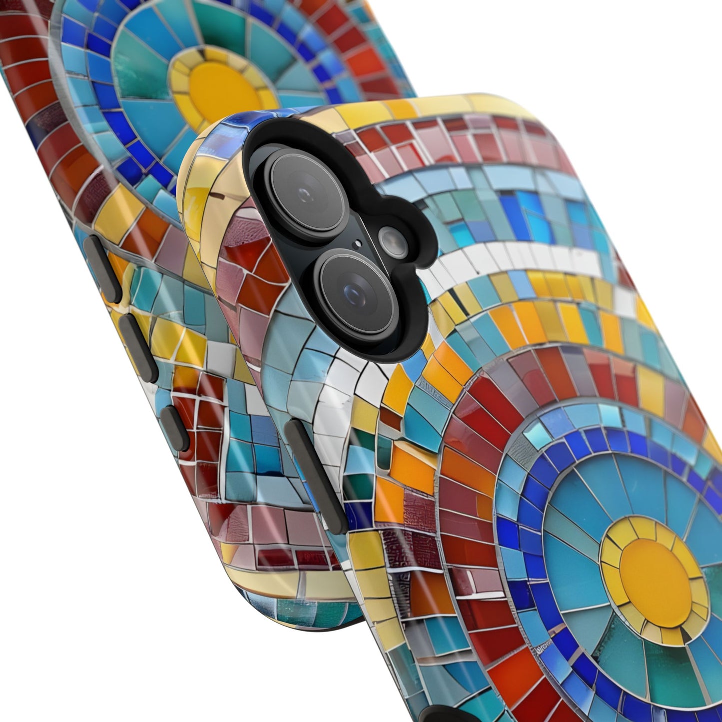 Vibrant Mosaic  iPhone Case - Colorful iPhone Cover, Unique Phone Accessory, MegSafe iPhone cover