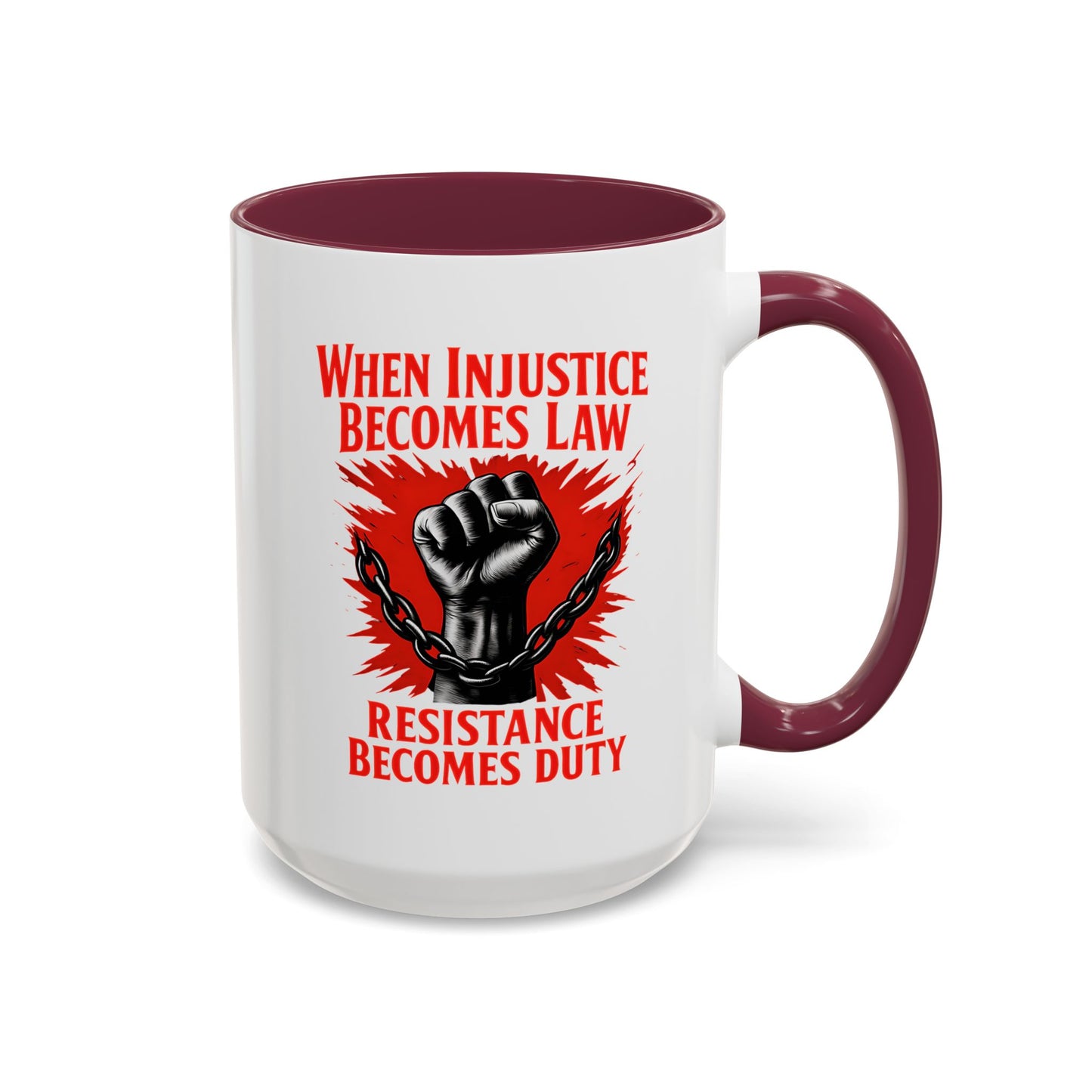 anti trump mug, chinga la mirgra, When Injustice Becomes Law, Resistance Mug, Social Justice Mug, Equality Coffee Cup, Resist Mug Gift