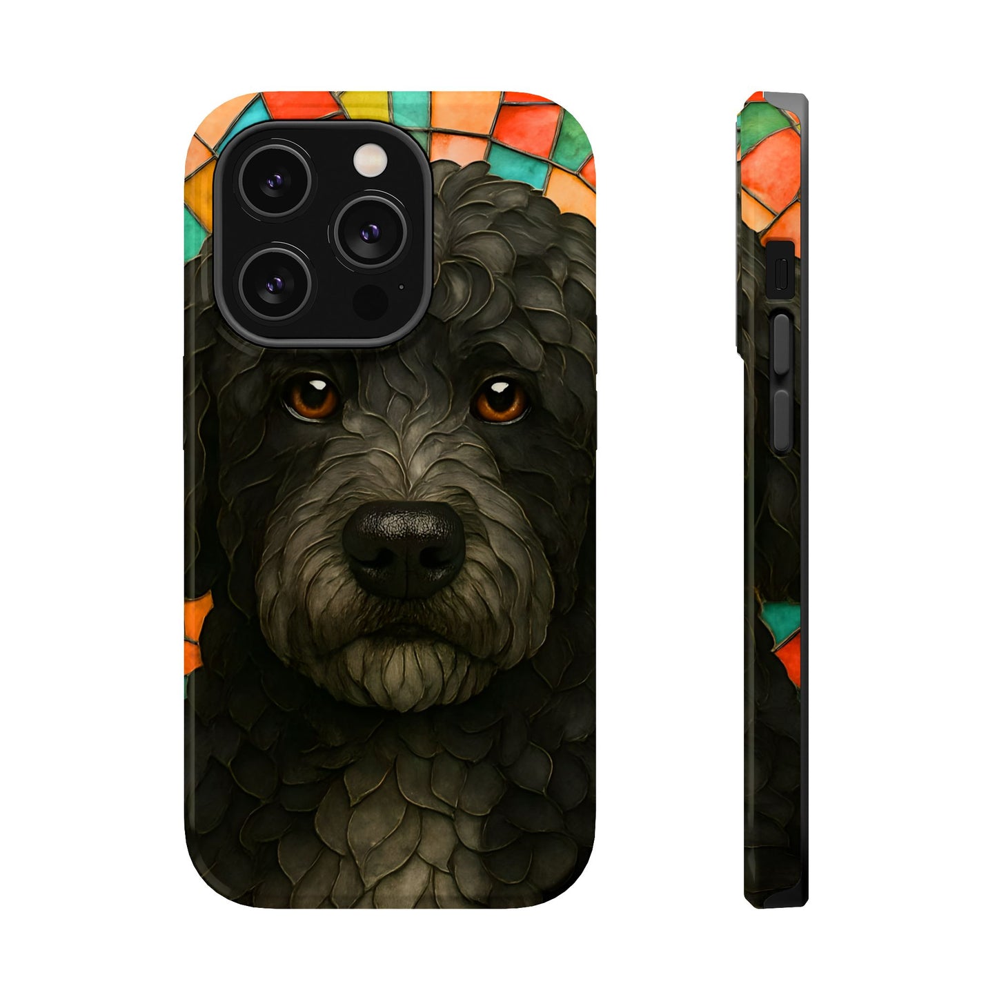 Portuguese Water Dog Mosaic Phone Case, Dog iPhone Case, Portie Dog Phone Case, Dog Lover Gift, Dog Phone Accessory