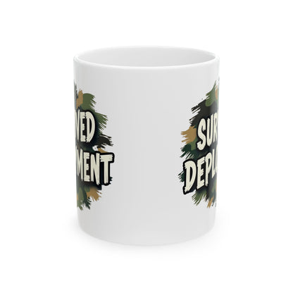 National Guard Survived Deployment Mug, Military Pride, Veteran Coffee Mug, Army National Guard Gift, Veteran Appreciation (11oz & 15oz)