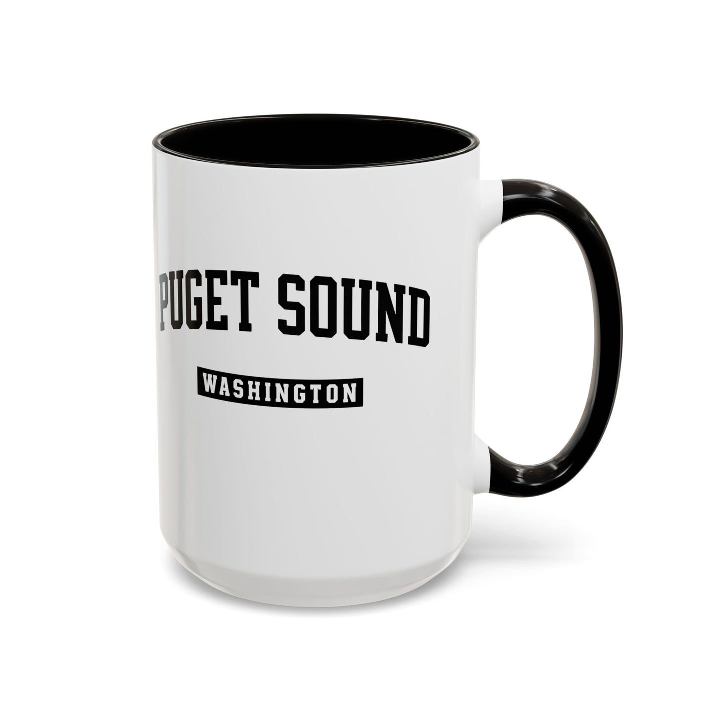 Seattle, Tacoma, Puget Sound Washington Accent Coffee Mug, Tacoma, Puget Sound Gift, Puget Sound WA, Washington Souvenir, Puget Sound Mug