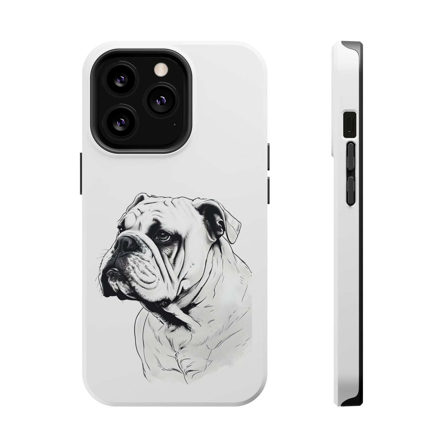 Bulldog Magnetic Tough Cases - Durable Phone Protection, Pet Lovers Gift, Animal Accessories, Unique Design, Personalized Tech