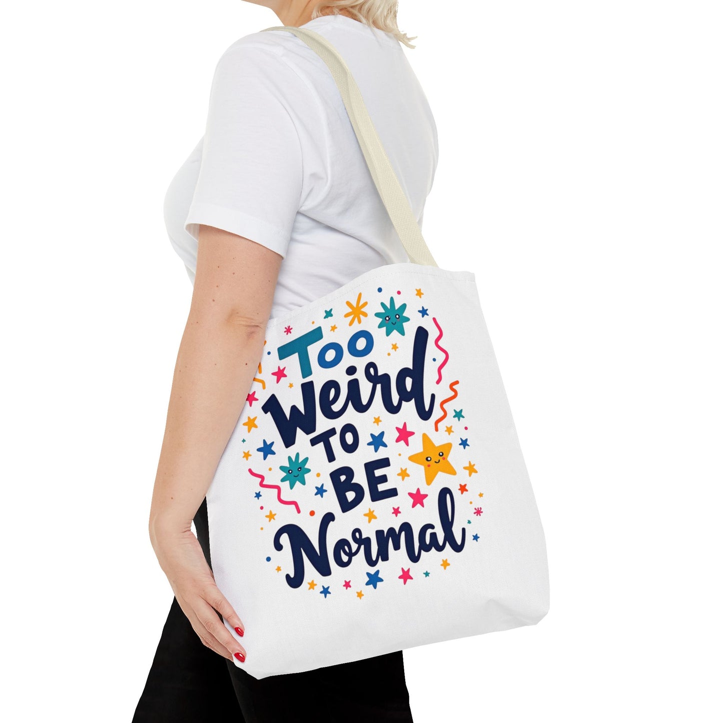 Enneagram Type 4 Tote Bag, To Weird to Be Normal, Personality Test, Enneagram Four, Self Growth Accessories