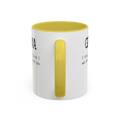Personalized Grandma Mug, Gift from Grandchild, Custom Message Coffee Cup, Grandma Birthday Gift, Mother’s Day Mug, Sentimental Gift for Grandma