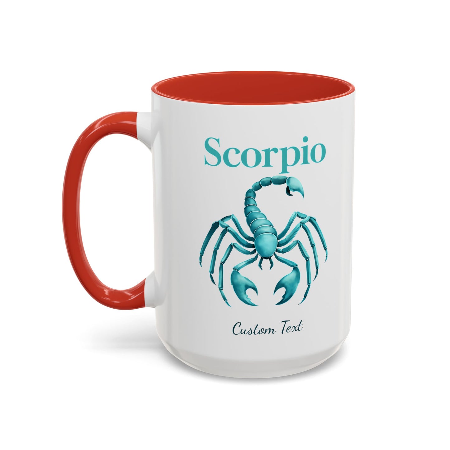 Personalized Scorpio Zodiac Accent Coffee Mug, Astrology Mug, Zodiac Sign Gift, Custom Scorpio Birthday Gift