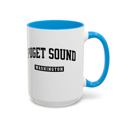 Seattle, Tacoma, Puget Sound Washington Accent Coffee Mug, Tacoma, Puget Sound Gift, Puget Sound WA, Washington Souvenir, Puget Sound Mug