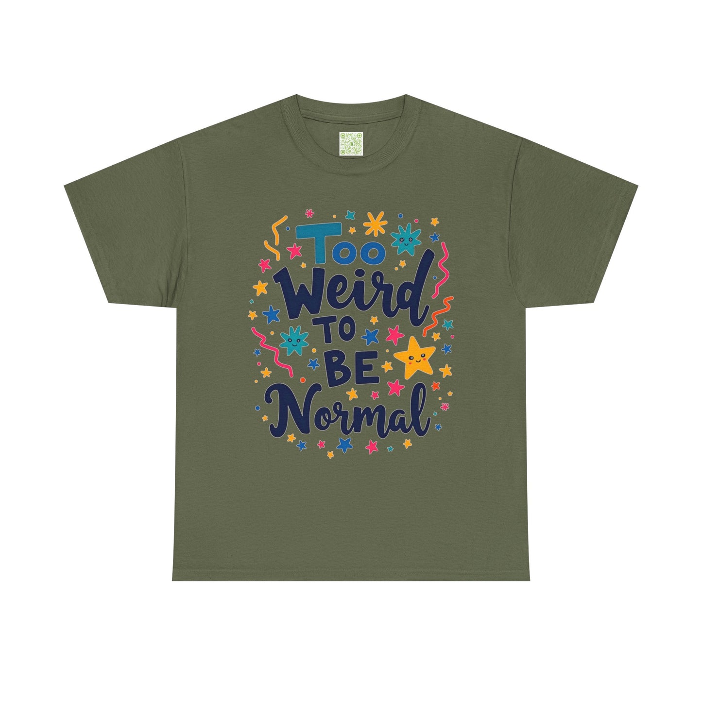 Enneagram 4 Too Weird to be Normal Tee, Unisex Cotton Tshirt, Enneagram Apparel, Statement Graphic Tee, Enneagram Merch