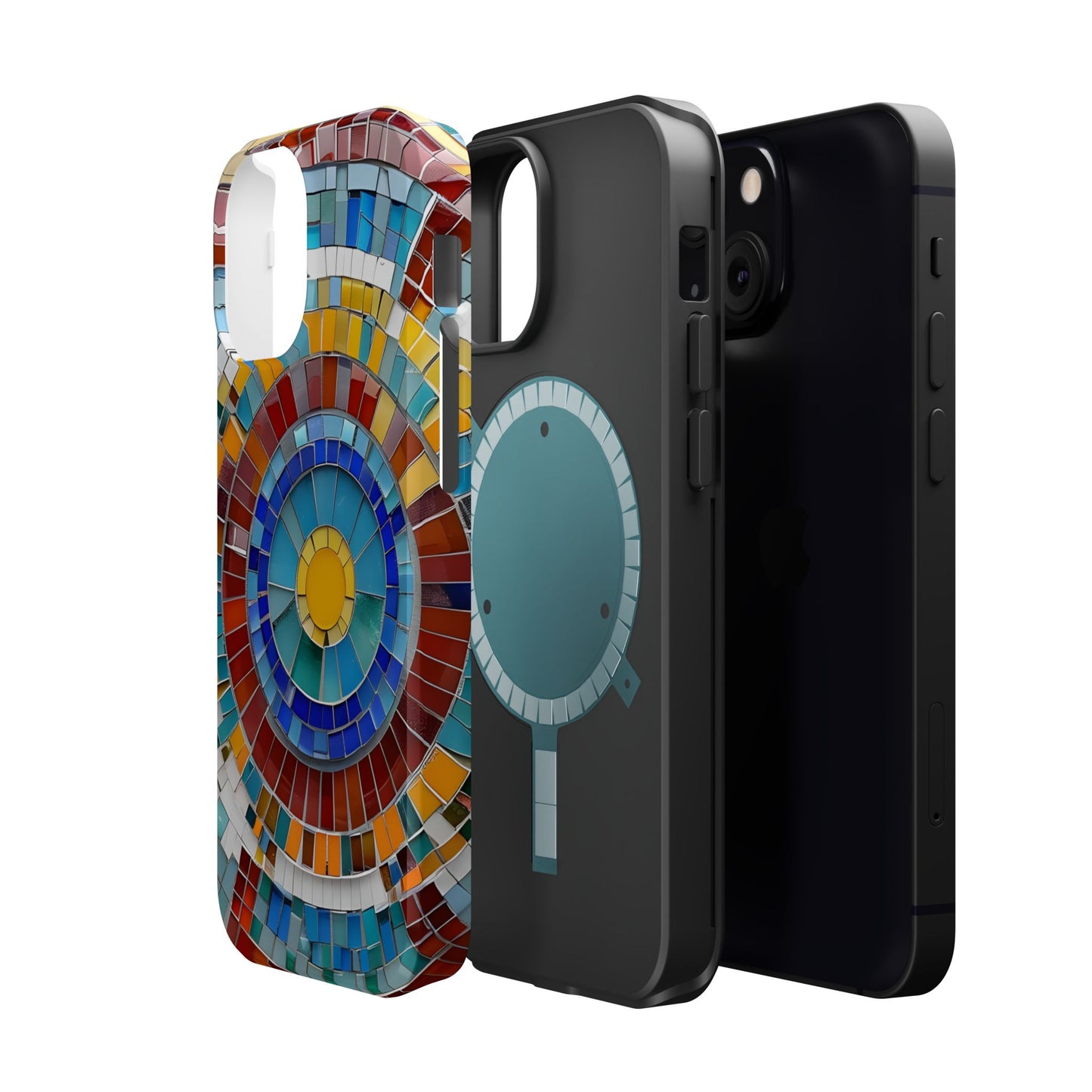 Vibrant Mosaic  iPhone Case - Colorful iPhone Cover, Unique Phone Accessory, MegSafe iPhone cover