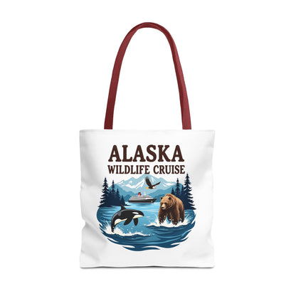 Alaska Wildlife Cruise Tote Bag, Adventure Lovers Gift, Cruise Squad 2025, Alaska Vacation Tote Bag, Alaskan Cruise Tote