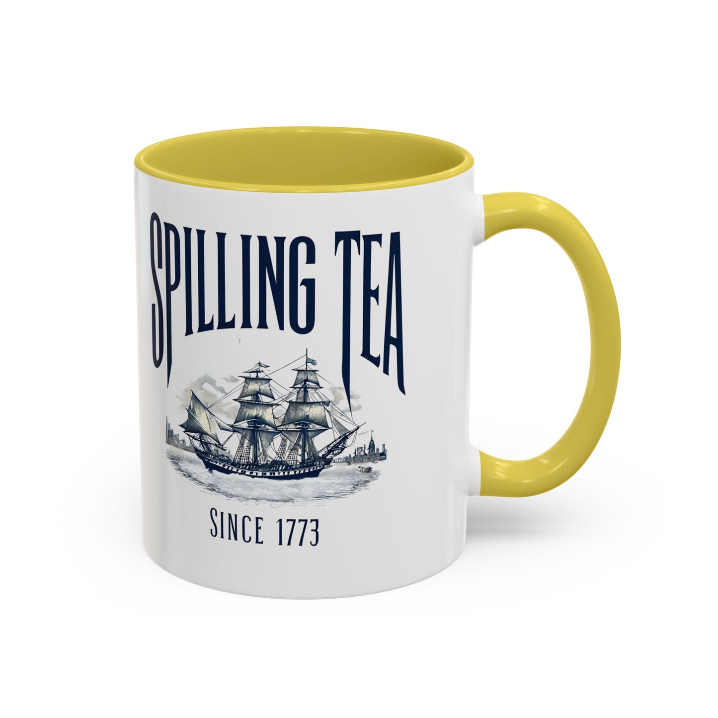 Spilling Tea Since 1773 Coffee Mug, Patriotic Coffee Mug, Funny Patriot Gift, American Freedom, Memorial Day