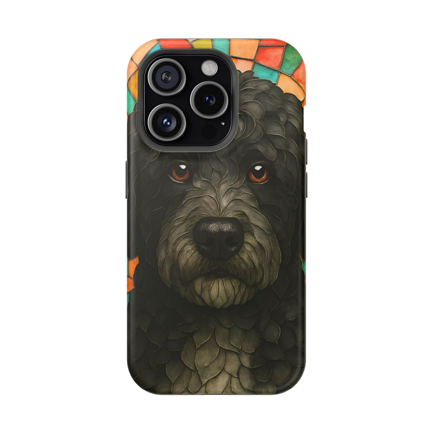 Portuguese Water Dog Mosaic Phone Case, Dog iPhone Case, Portie Dog Phone Case, Dog Lover Gift, Dog Phone Accessory