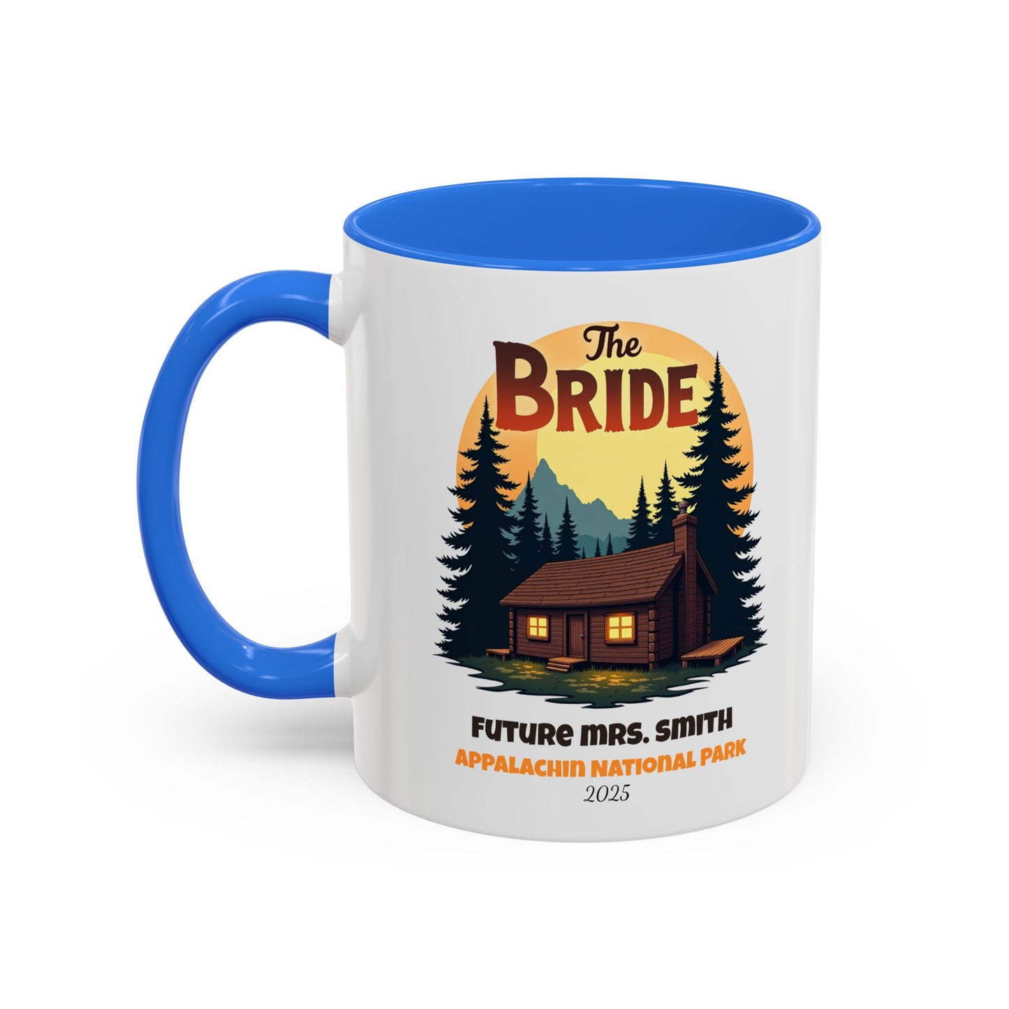 Camp Bride Accent Coffee Mug, Hen Party Favors, Bachelorette Cup, Girls Trip Gifts, Camp Bach, Bride Tribe
