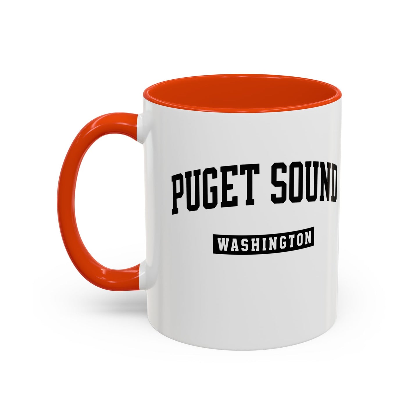 Seattle, Tacoma, Puget Sound Washington Accent Coffee Mug, Tacoma, Puget Sound Gift, Puget Sound WA, Washington Souvenir, Puget Sound Mug