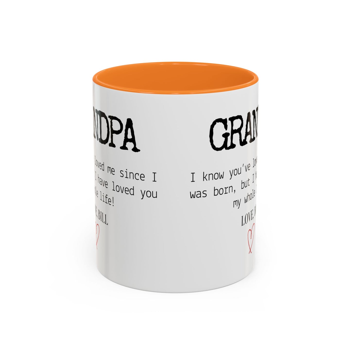 Personalized Grandpa Mug, Gift from Grandchild, Custom Message Coffee Cup, Grandpa Birthday Gift, Father’s Day Mug, Sentimental Gift for Grandpa