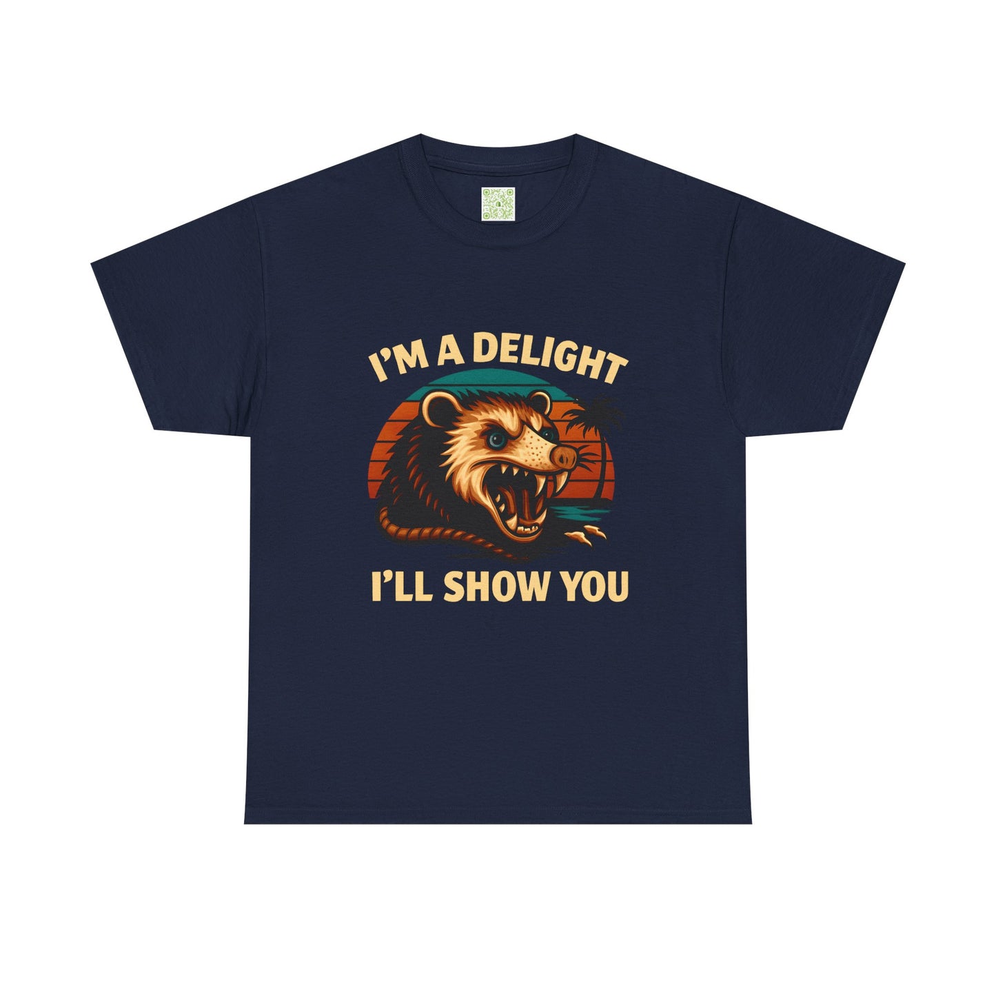 Angry Opossum Shirt, "I’m a Delight, I’ll Show You", Funny Opossum, Opossum Lover Shirt, Graphic Tee, Top Selling T-Shirts