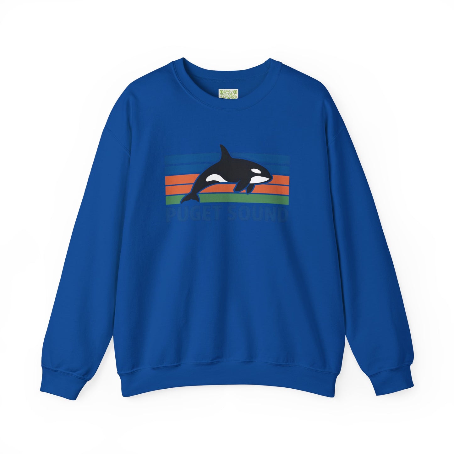 Puget Sound Orca Whale Crewneck Sweatshirt, Orca Whale Shirt, Whale Sweatshirt, Orca Shirts, Whale Gift