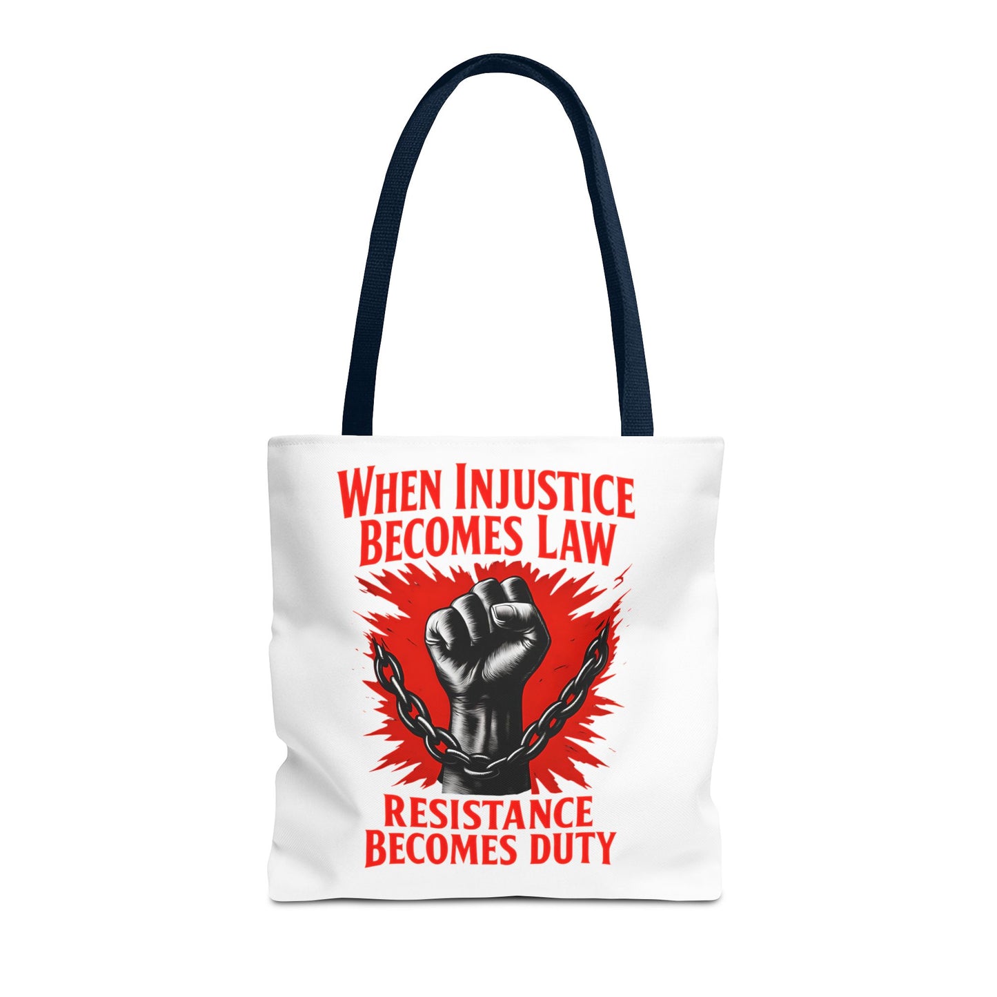 Resistance Duty Tote Bag, Political Protest Tote, Graphic Tote Bag, Subtle Anti Trump, Trendy Tote Bag, Injustice Law