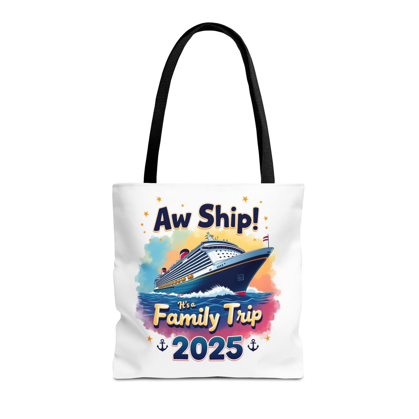 Aw Ship Family Cruise Tote Bag, Family Vacation 2025, Custom Travel Shirt, Cruise Squad 2025, Cruise Mode On, Cruise Life Shirt