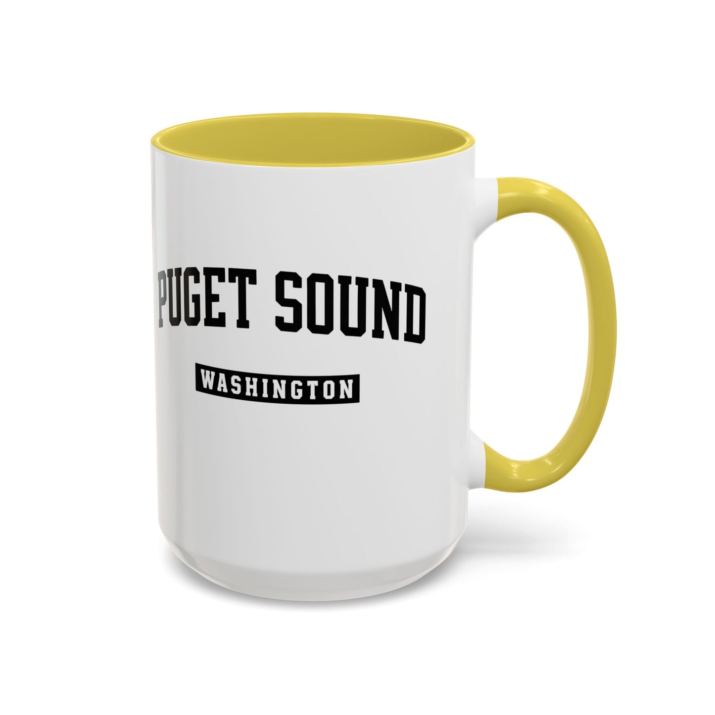 Seattle, Tacoma, Puget Sound Washington Accent Coffee Mug, Tacoma, Puget Sound Gift, Puget Sound WA, Washington Souvenir, Puget Sound Mug