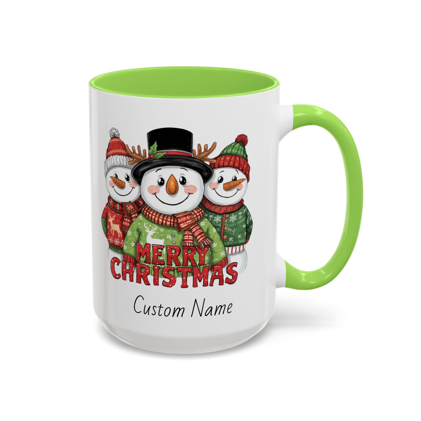 Cheerful Christmas Snowman Mug, Snowman Coffee Mug, Cute Christmas Mug, Snowman Gift for Her, Gift for Neighbors