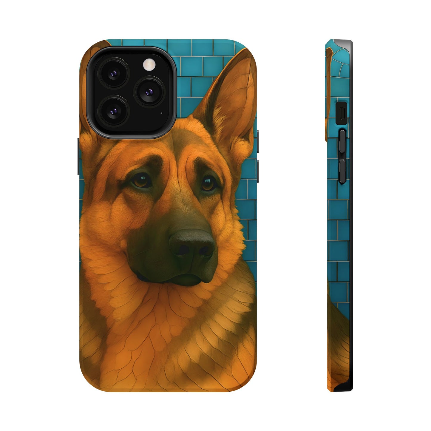 German Shepherd Mosaic Phone Case, German Shepherd Mom Gift, Dog Phone Case, Pet Gift, Dog Lover Present, iPhone Dog Case