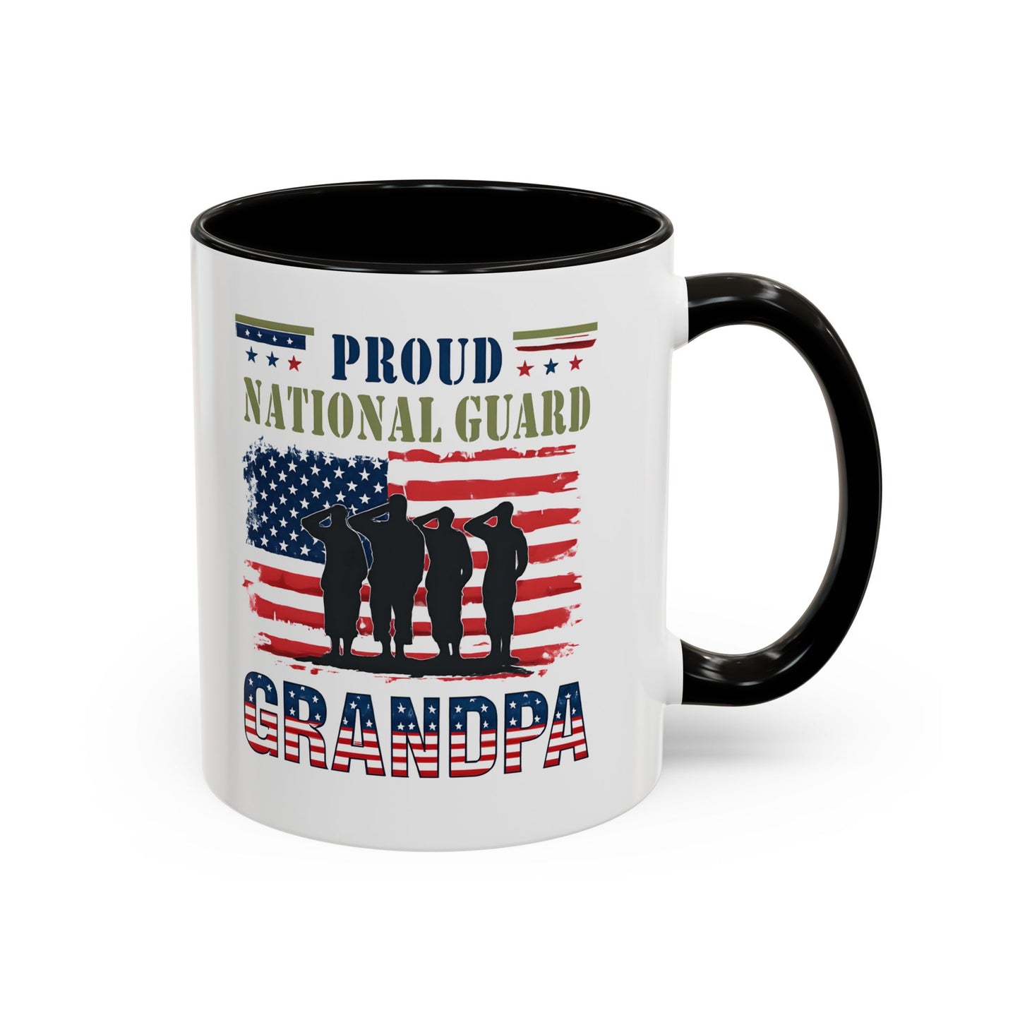 National Guard, Proud Grandpa Coffee Mug, Veteran Appreciation, Gift for Heroes, Military Family Gift