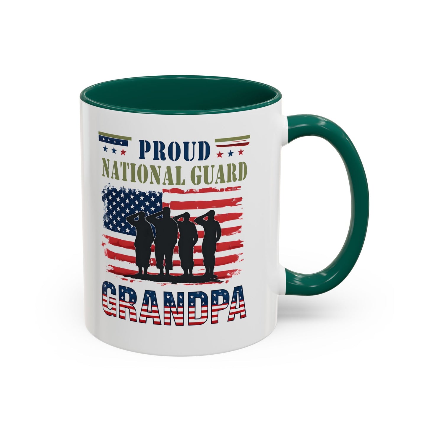 National Guard, Proud Grandpa Coffee Mug, Veteran Appreciation, Gift for Heroes, Military Family Gift