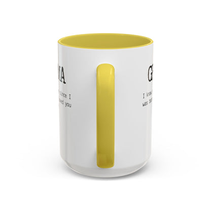 Personalized Grandma Mug, Gift from Grandchild, Custom Message Coffee Cup, Grandma Birthday Gift, Mother’s Day Mug, Sentimental Gift for Grandma
