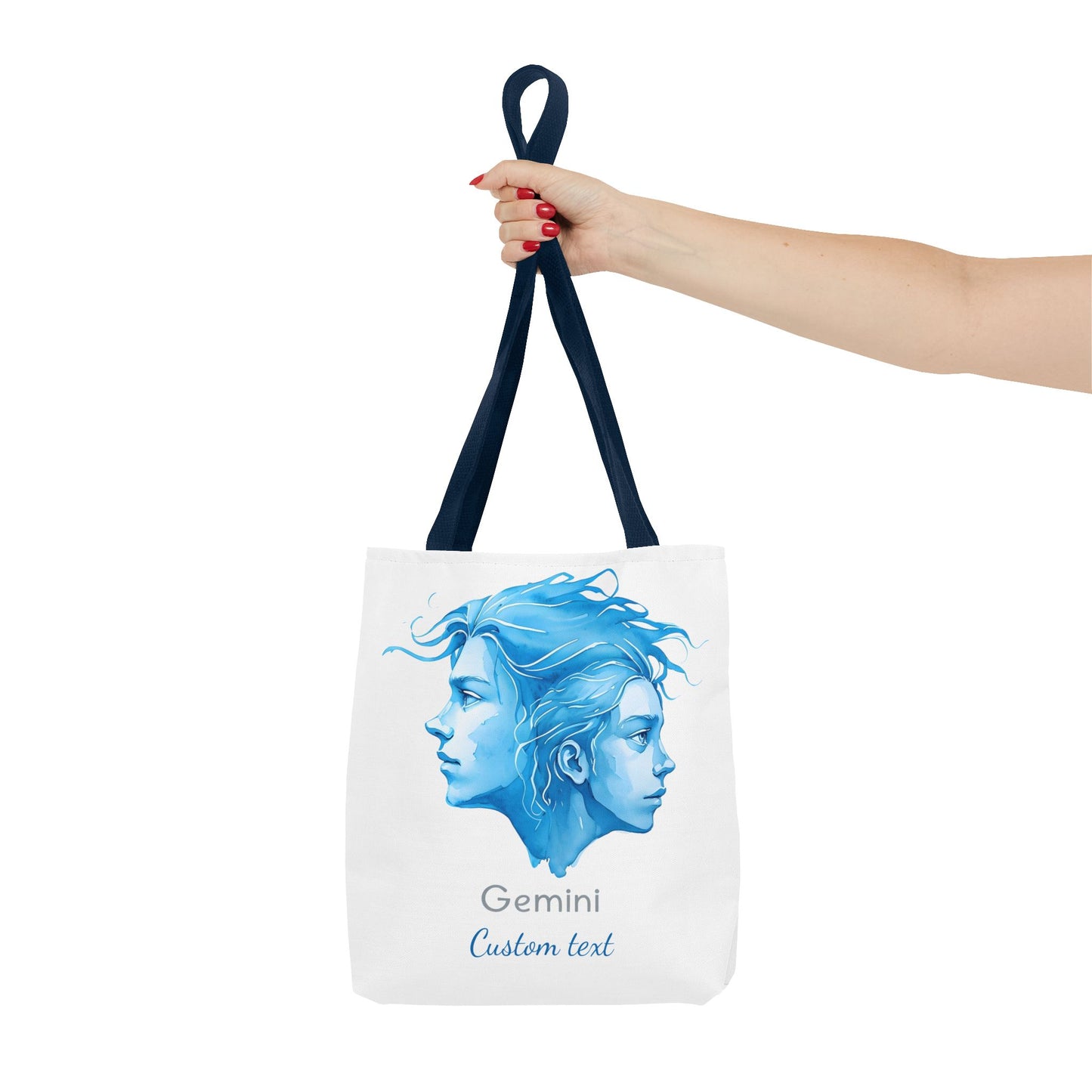Gemini Zodiac Personalized Tote Bag, Astrology Lover Gift, Artistic Tote Bag, Gemini Birthday Gift, Trendy Tote