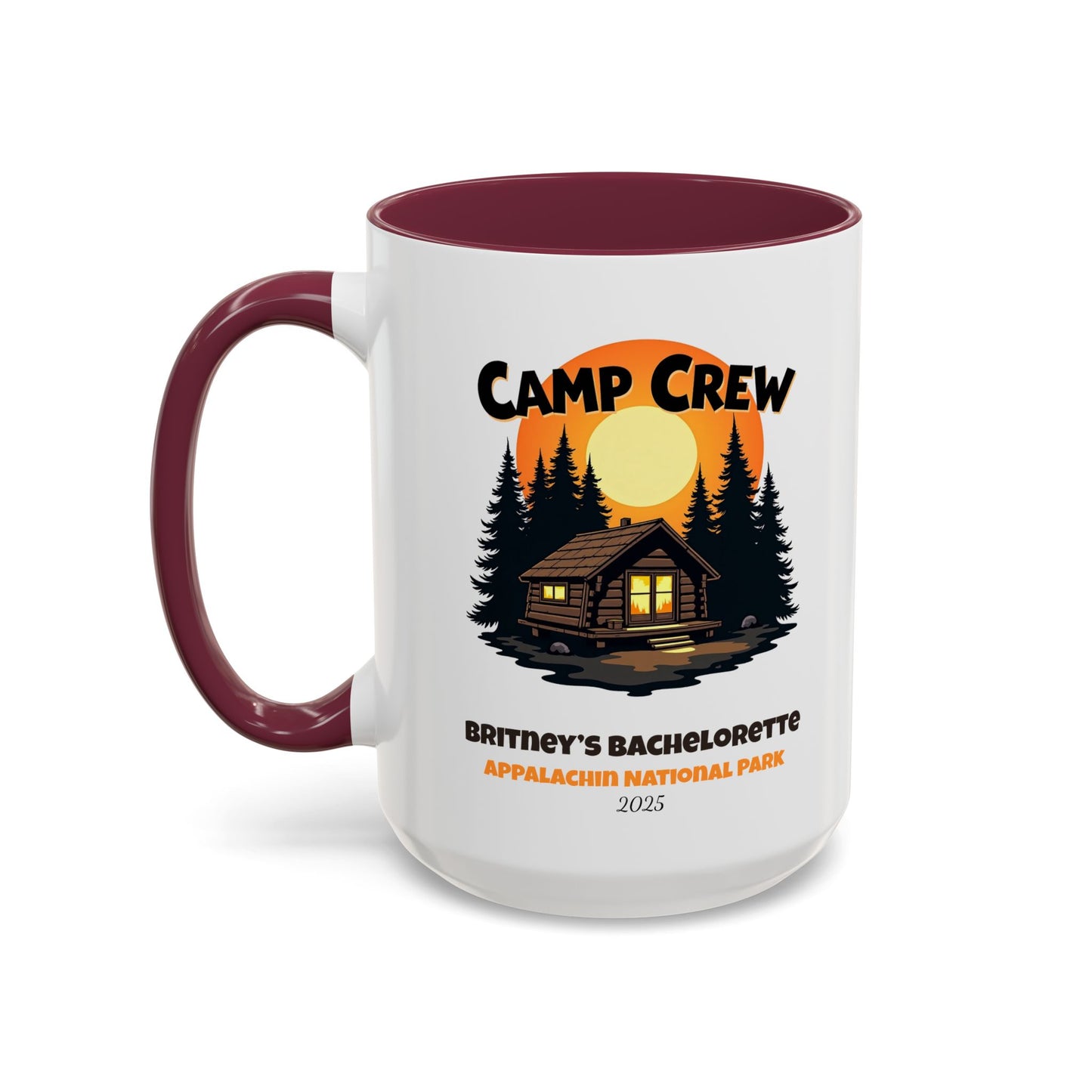 Camp Crew Accent Coffee Mug, Hen Party Favors, Camp Bachelorette, Bachelorette Cup, Girls Trip Gifts, Bride Tribe