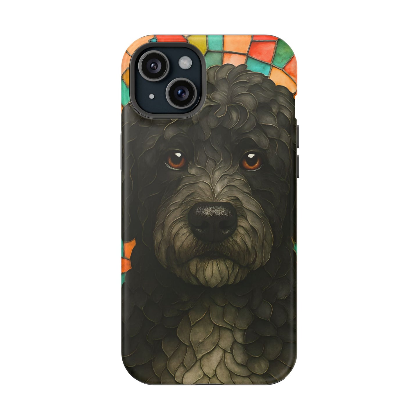Portuguese Water Dog Mosaic Phone Case, Dog iPhone Case, Portie Dog Phone Case, Dog Lover Gift, Dog Phone Accessory