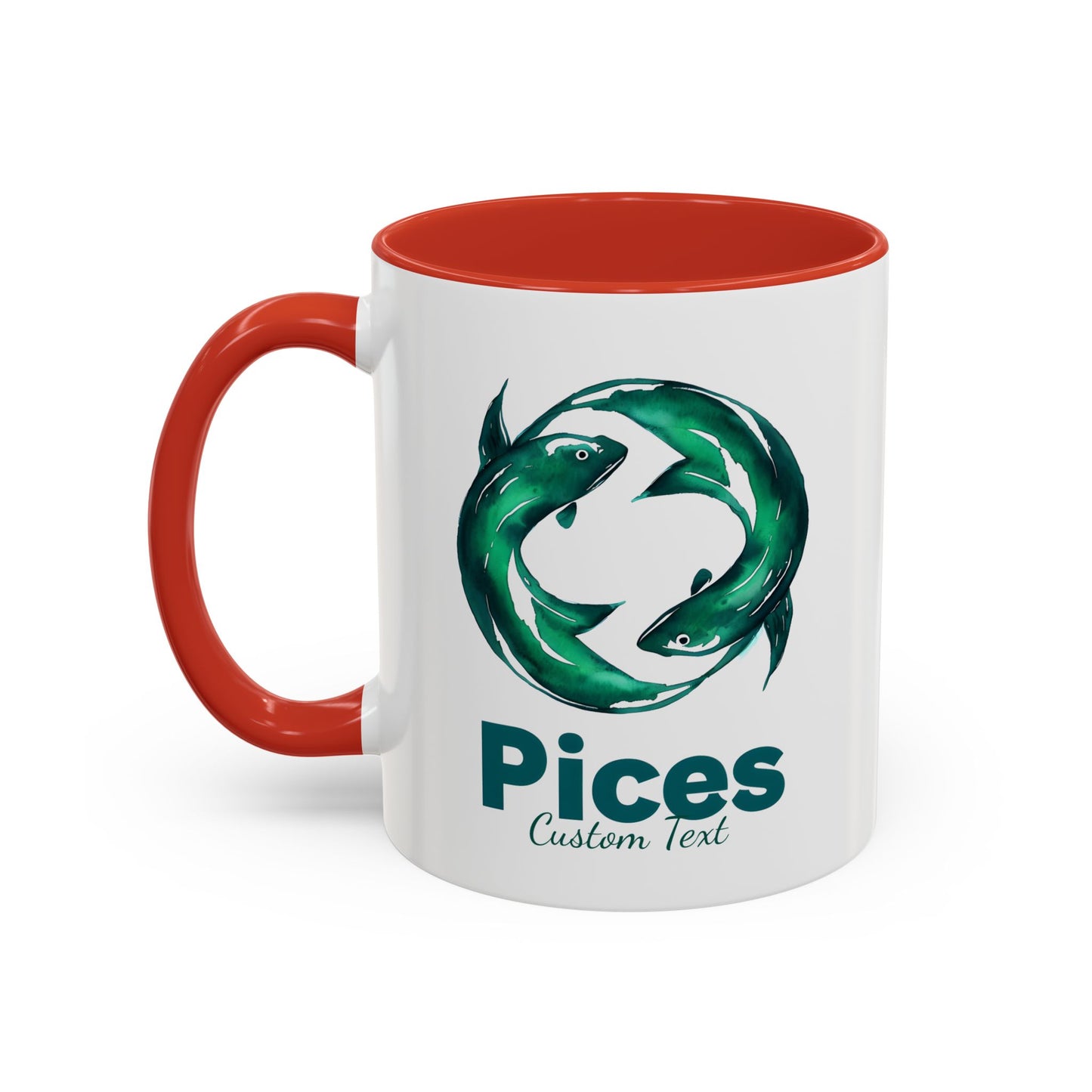 Personalized Pisces Accent Coffee Mug, Zodiac Mug, Astrology Mug, Zodiac Sign Mug, Custom Zodiac Gift, Pisces Birthday Gift