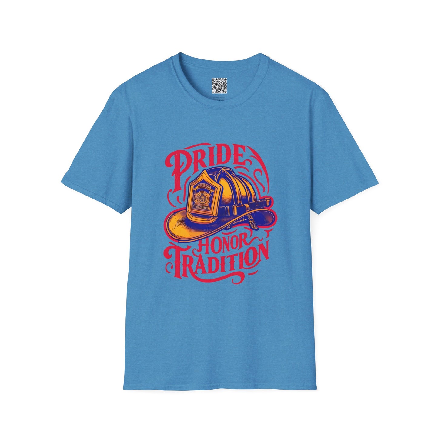 Firefighter Pride T-Shirt, Honor Tradition Tee, Unisex Softstyle Shirt, First Responder Gift, Fire Department Apparel