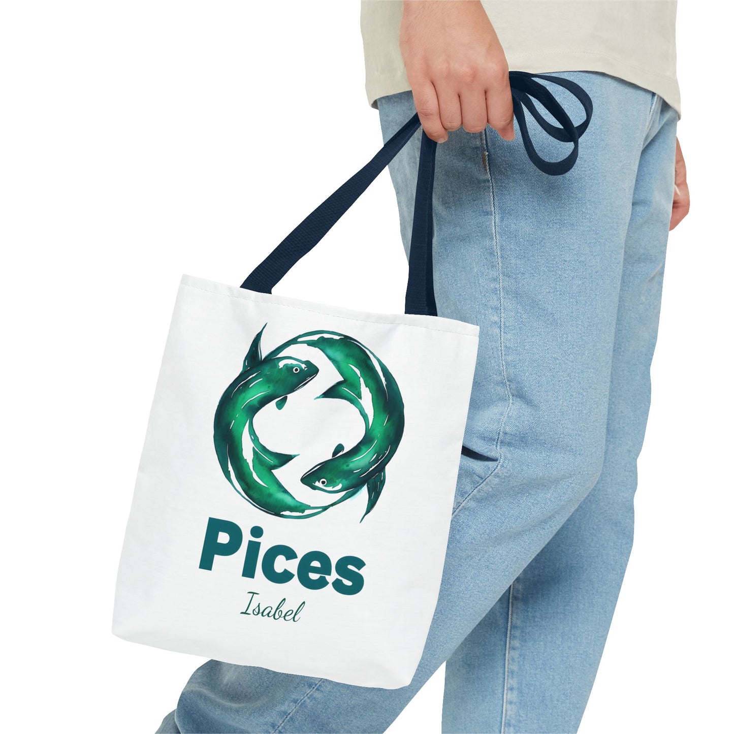 Pices Zodiac Personalized Tote Bag - Astrology Inspired, Gift for Taurus, Festival Tote, Astrology Lover's Bag, Horoscope Gift