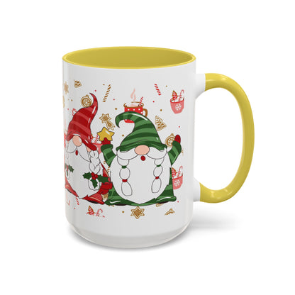 Joyous Gnome Christmas Mug Collection, Cute Holiday Coffee Cup, Festive Gnome Gift, Christmas Morning Hot Cocoa Mug, Holiday Drinkware for Family