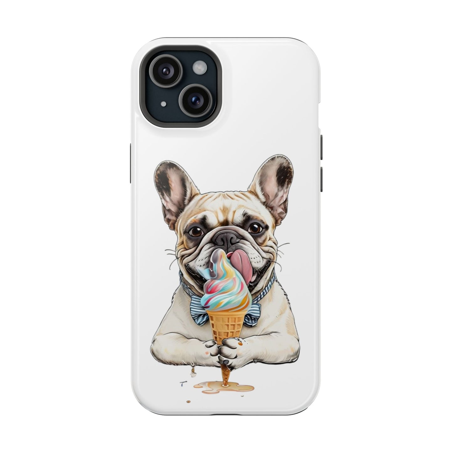 French Bulldog iPhone Case, Ice Cream Phone Case, Frenchie Mom Gift, Dog Phone Case, French Bulldog Lover Gift