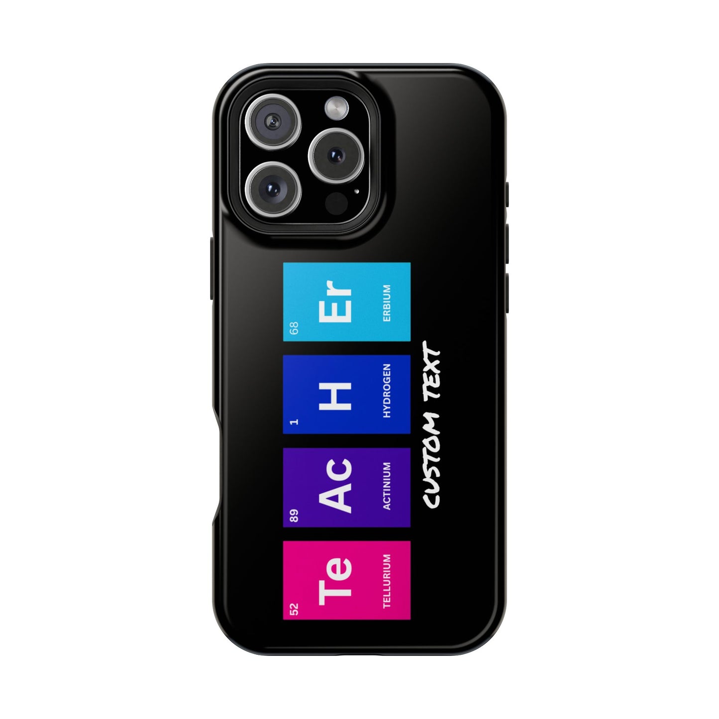 Teacher Element Magnetic Tough Case, Gift for Educator, First Year Teacher, Trendy iPhone Case, Periodic Table