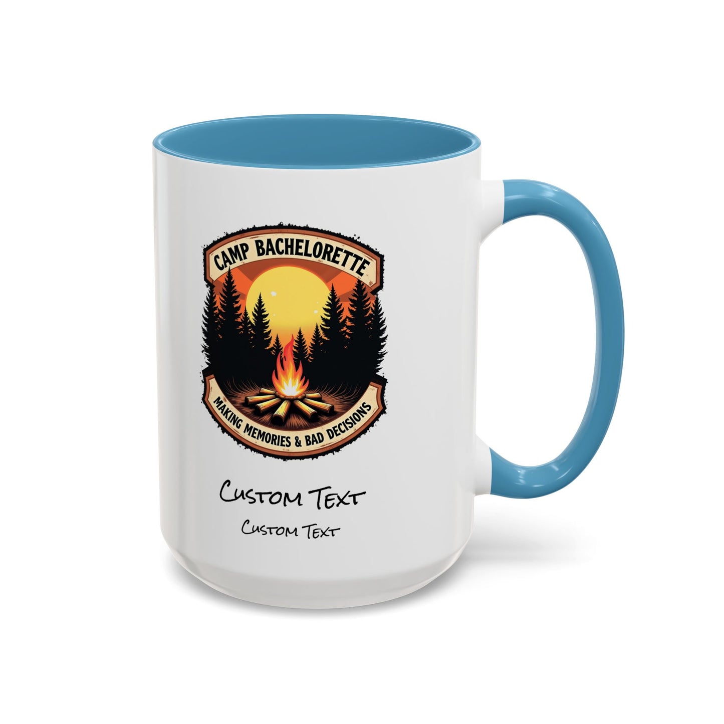 Personalized Camp Bachelorette Coffee Mug, Camp Bride Mug, Camp Bach Mug, Bride Tribe, Hen Party Favors, Custom Text