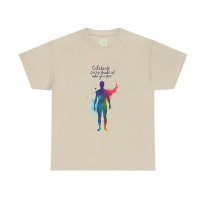 Enneagram Four Celebrate Every Shade Personality Tee, Celebrate Every Shade, Unisex Heavy Cotton, Self Growth, Individualist Tee