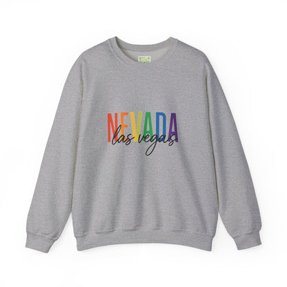 Nevada Las Vegas Pride Crewneck Sweatshirt, Pride Month Shirt, Bisexual Shirt, Queer Shirt, LGBT Shirt, Trans Shirt