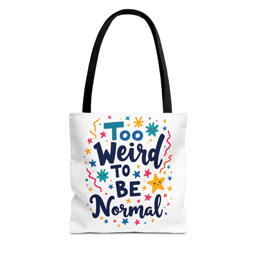 Enneagram Type 4 Tote Bag, To Weird to Be Normal, Personality Test, Enneagram Four, Self Growth Accessories