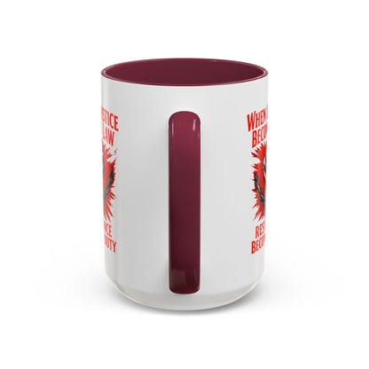 anti trump mug, chinga la mirgra, When Injustice Becomes Law, Resistance Mug, Social Justice Mug, Equality Coffee Cup, Resist Mug Gift