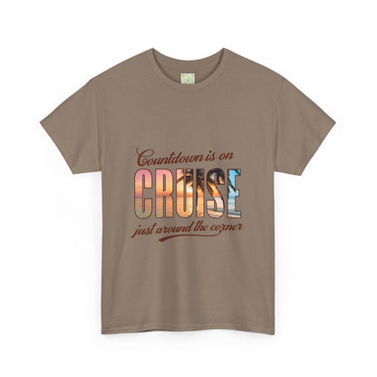Cruise Countdown Heavy Cotton Tee, Cruise Squad 2025 Shirt, Family Vacation 2025 Tee, Family Cruise Shirt, Custom Travel Shirt