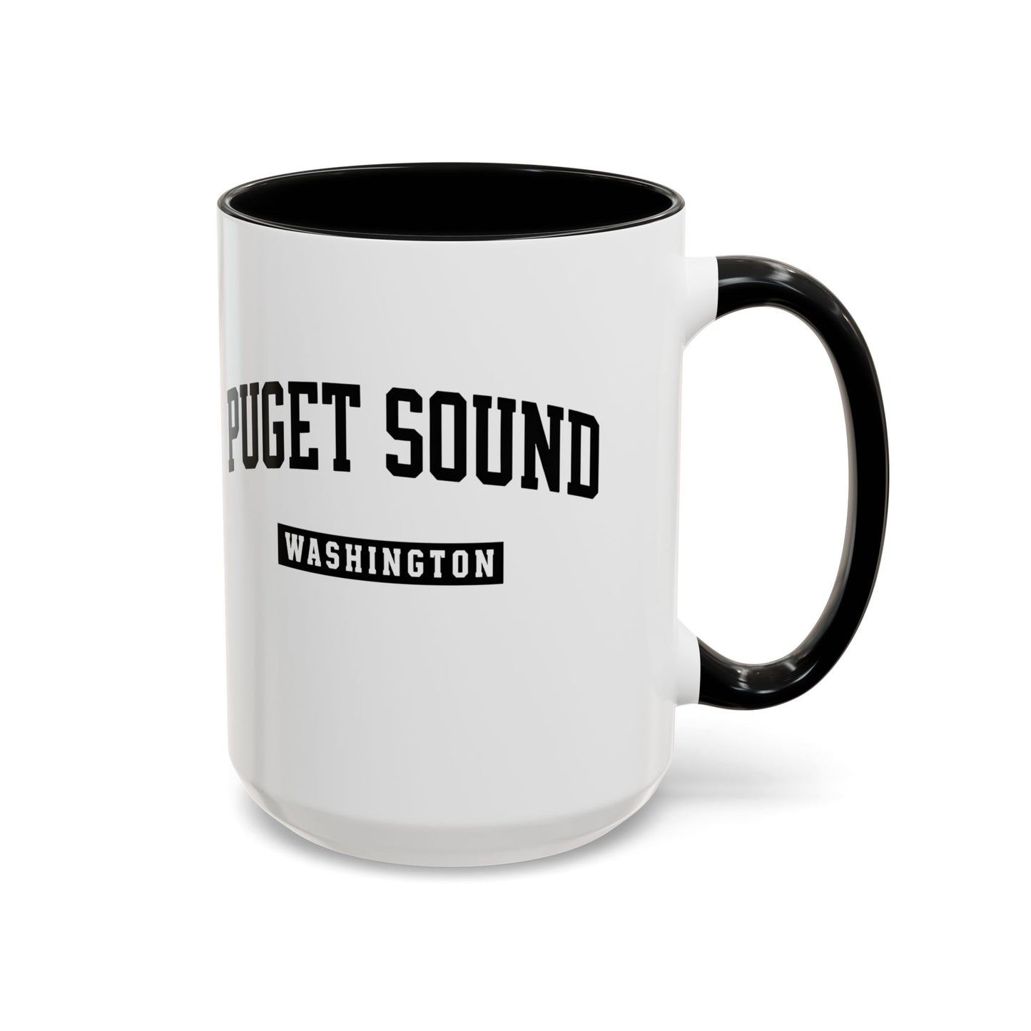 Puget Sound Washington Accent Coffee Mug, Tacoma, Puget Sound Gift, Puget Sound WA, Washington Souvenir, Puget Sound Mug