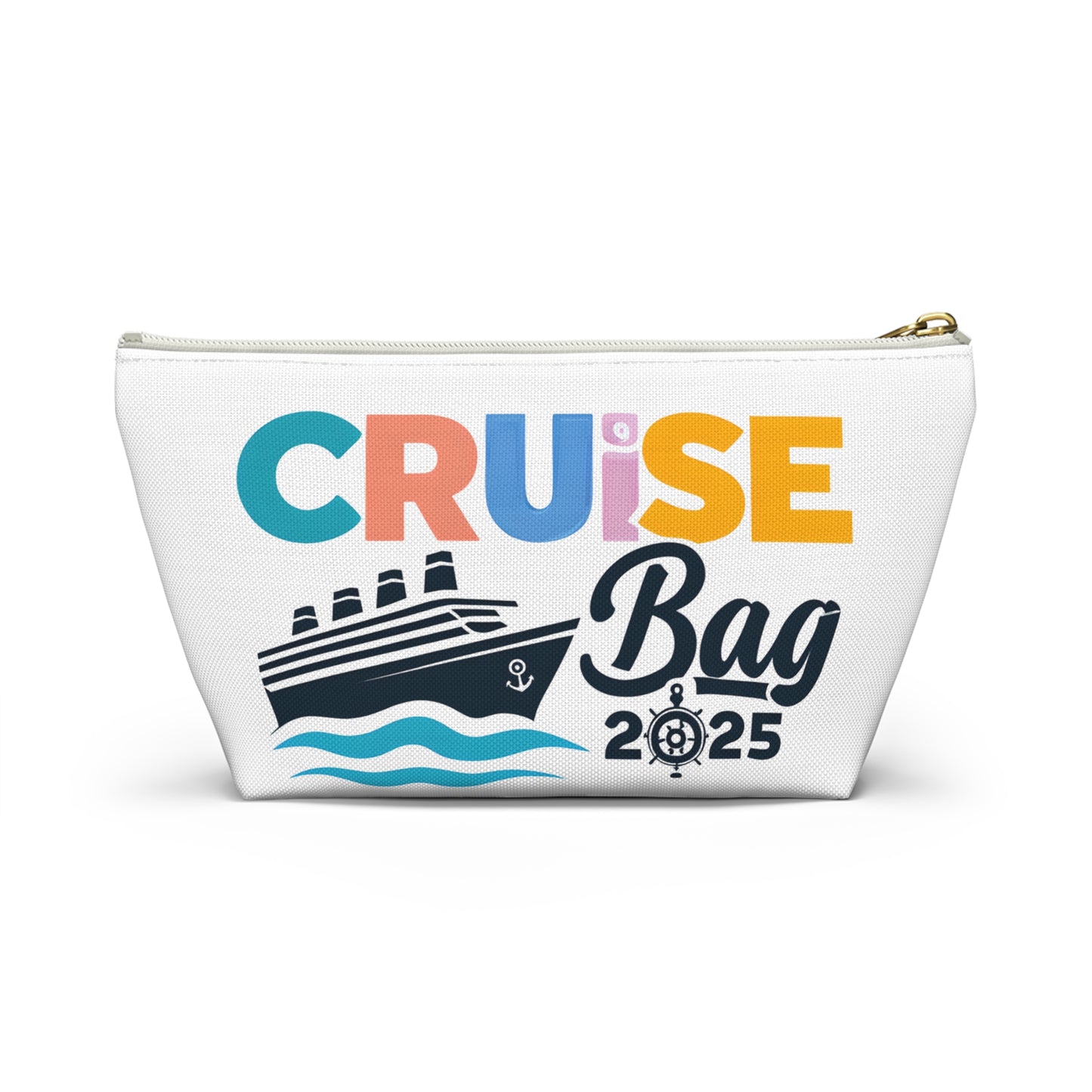 Cruise Accessory Pouch, Canvas Pouch, Nautical Theme, Travel Bag, Vacation Essentials, Beach Trip Bag, Gift for Travelers