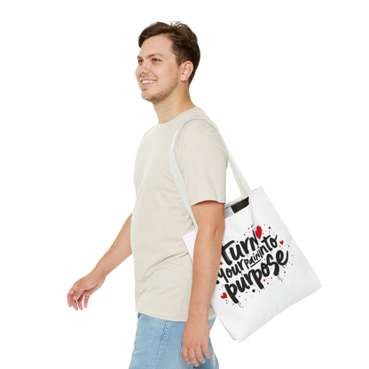 Enneagram 4 Inspirational Tote Bag, Turn Your Pain Into Purpose, Enneagram Type 4, Self Growth, Personality Types