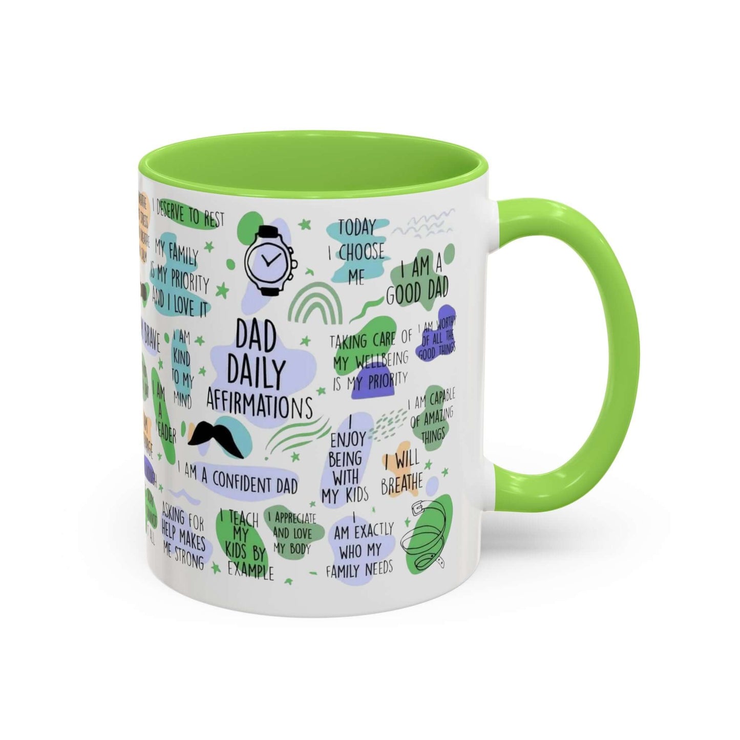 Dad Affirmations Multi Color Mug