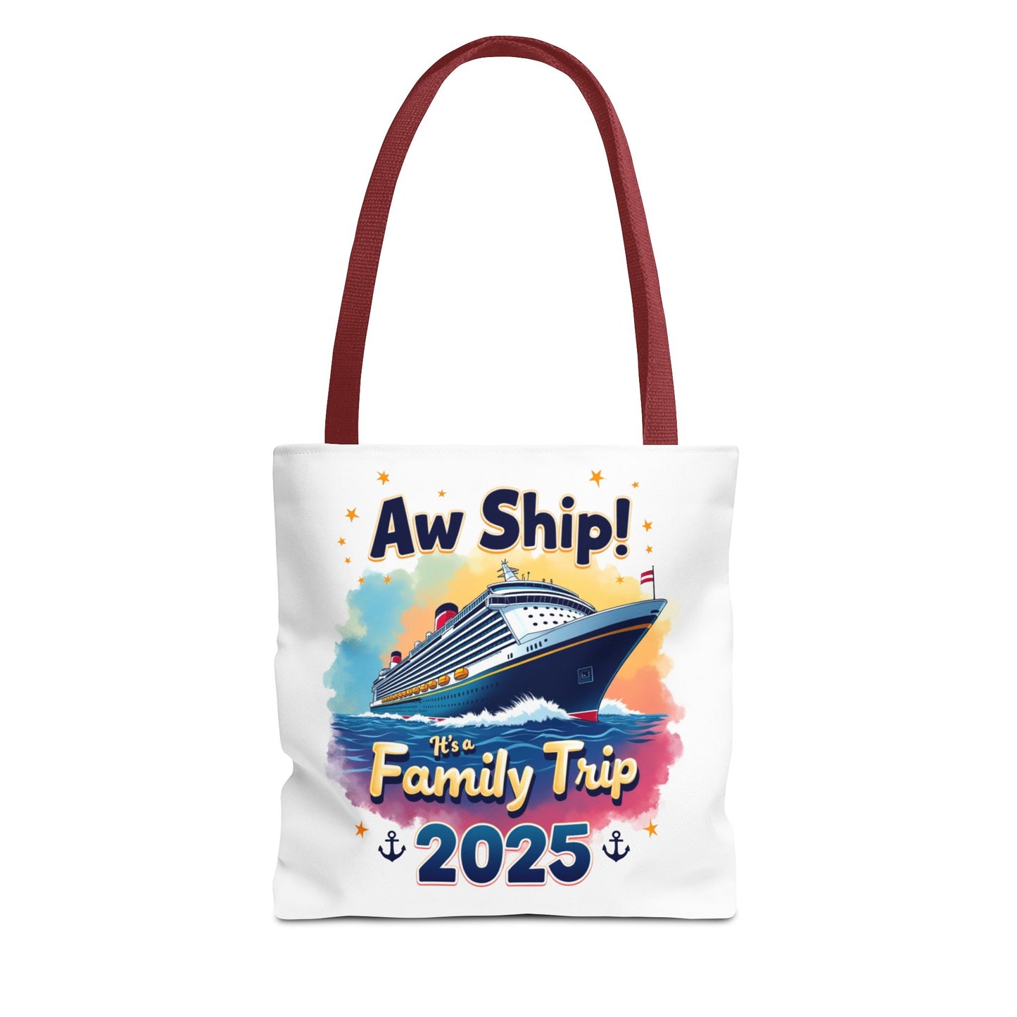 Aw Ship Family Cruise Tote Bag, Family Vacation 2025, Custom Travel Shirt, Cruise Squad 2025, Cruise Mode On, Cruise Life Shirt
