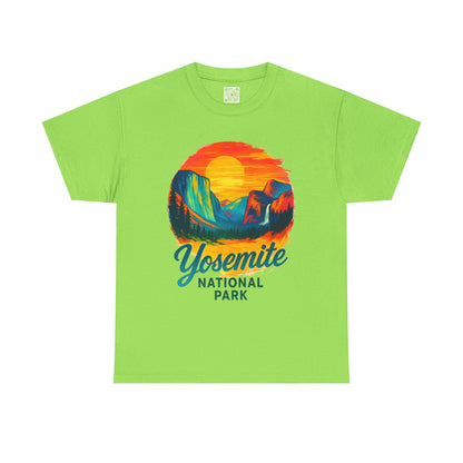 Retro Sunset Yosemite National Park Tee, Yosemite Shirt, Yosemite Gift, Wildflower Yosemite, Yosemite El Capitan