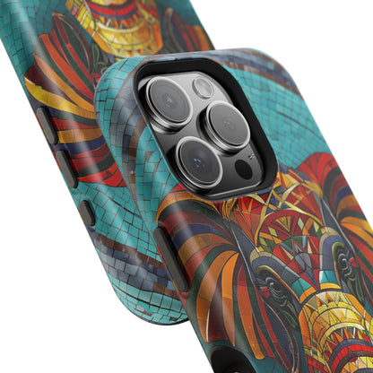 Artistic Elephant Phone Case, Elephant Case, Trendy iPhone Case, Elephant Lover Gift, Unique iPhone Case, Mosaic Design